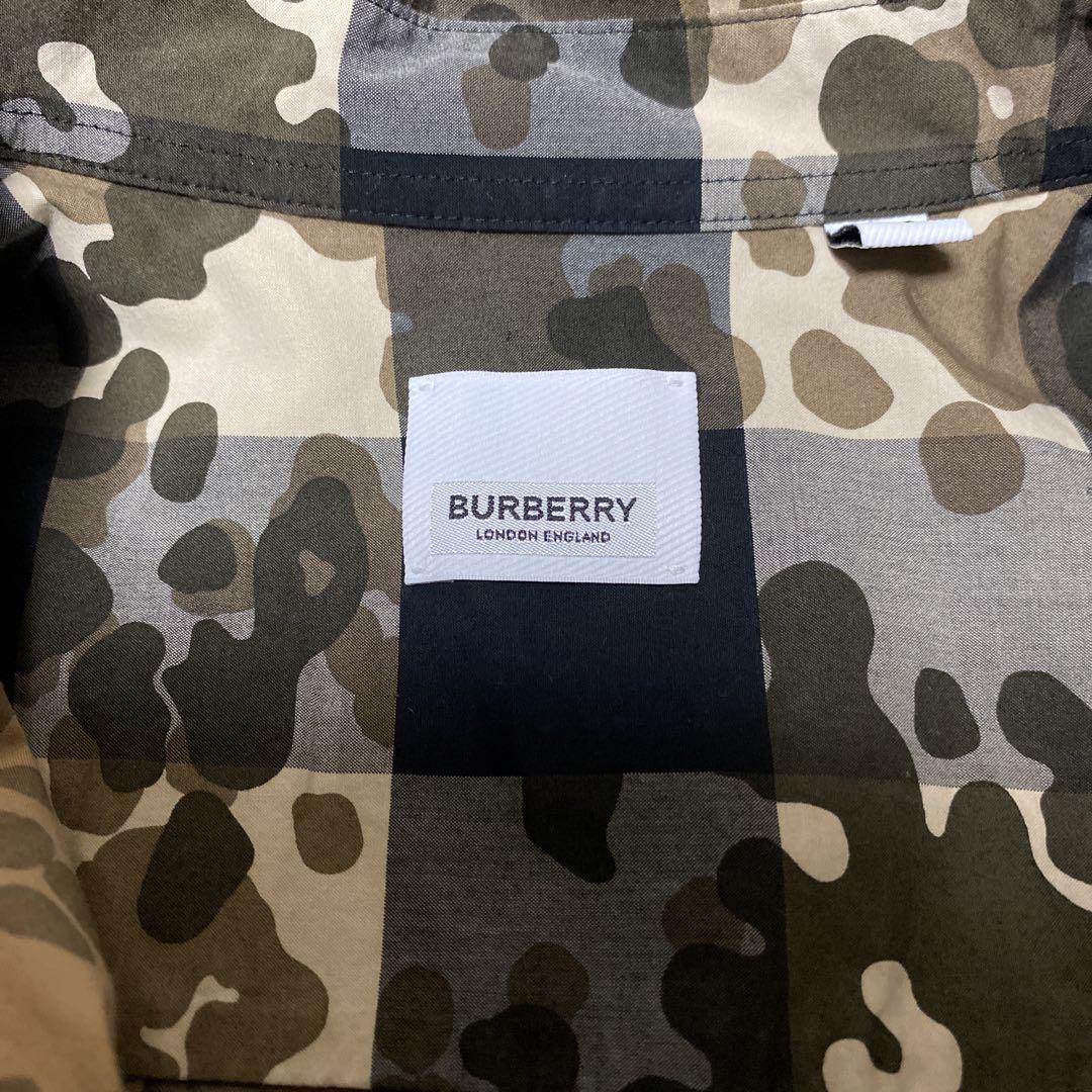 BURBERRY バーバリー 8029830 カモフラ チェック柄長袖シャツ 画像12