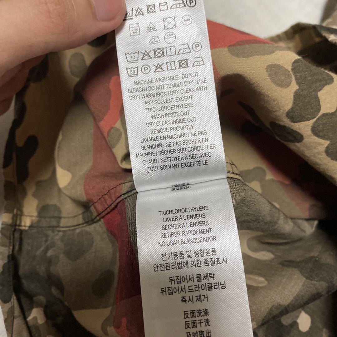 BURBERRY バーバリー 8029830 カモフラ チェック柄長袖シャツ 画像8