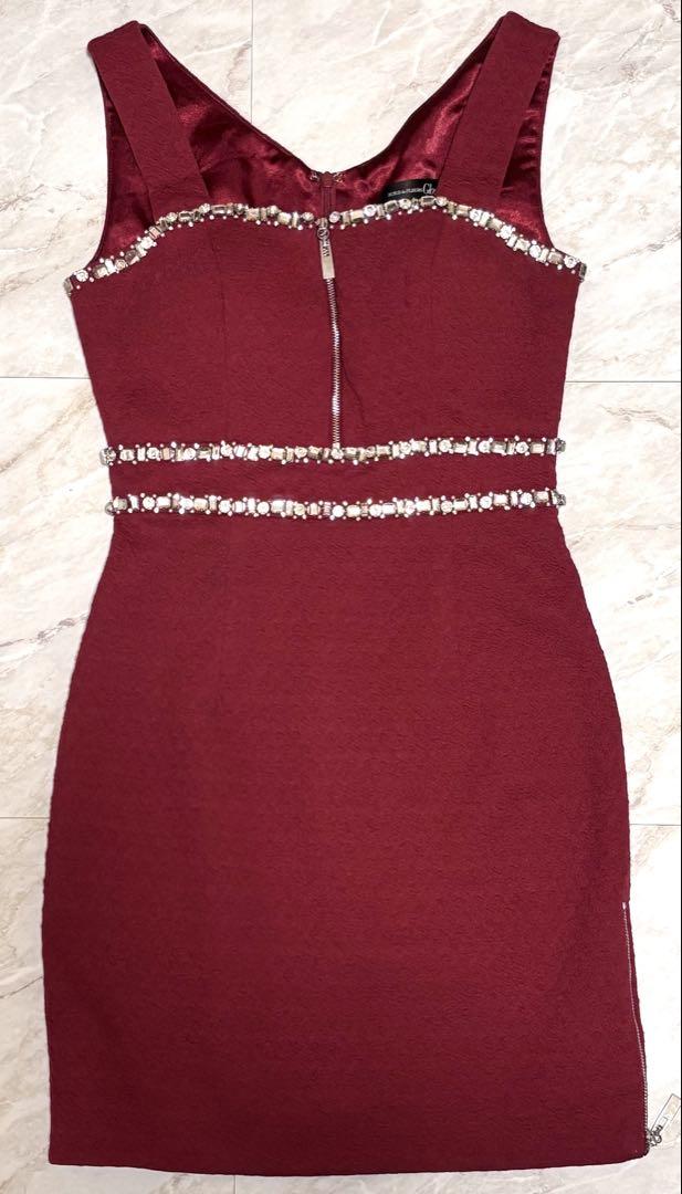 キャバドレス ミニドレス ROBE de FLEURS Glossy