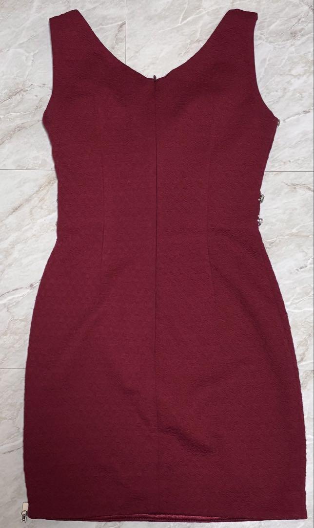キャバドレス ミニドレス ROBE de FLEURS Glossy