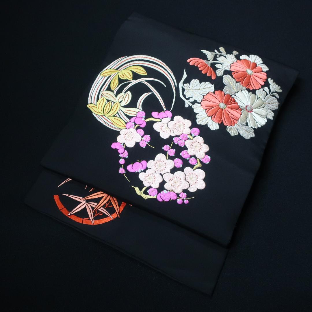 名古屋帯「金銀ハギ刺繍」 | 着物ショップKosode