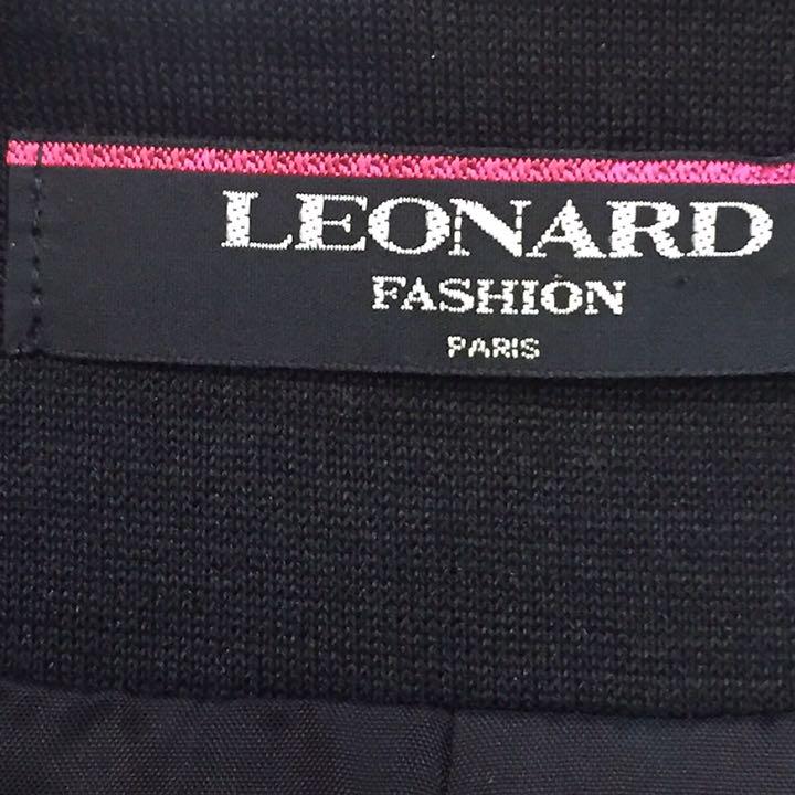 LEONARD ジャケット ブラック 13号 04LQc-m60066547239 レオナール シルク ウール 得価爆買い