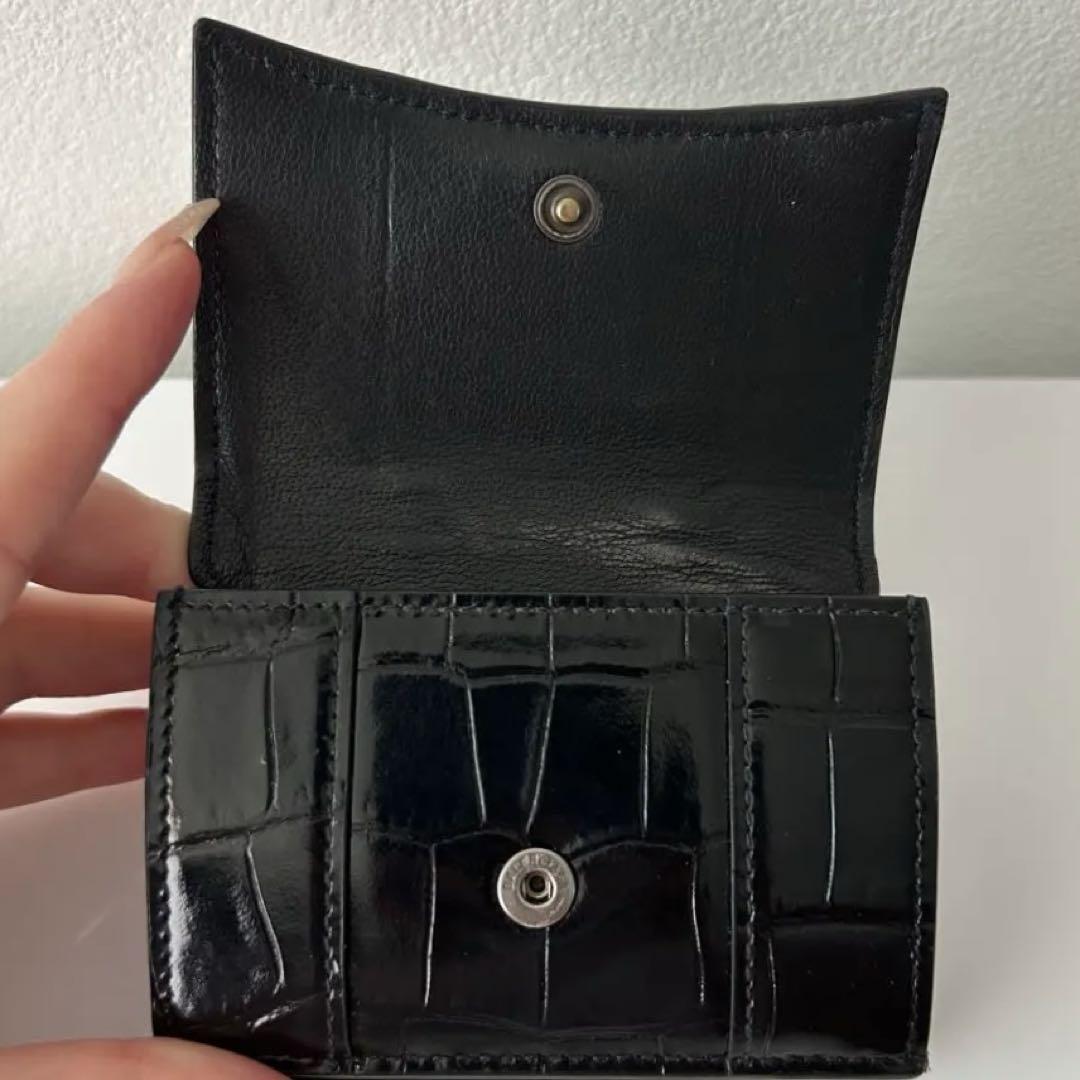 三つ折り財布 ブラック