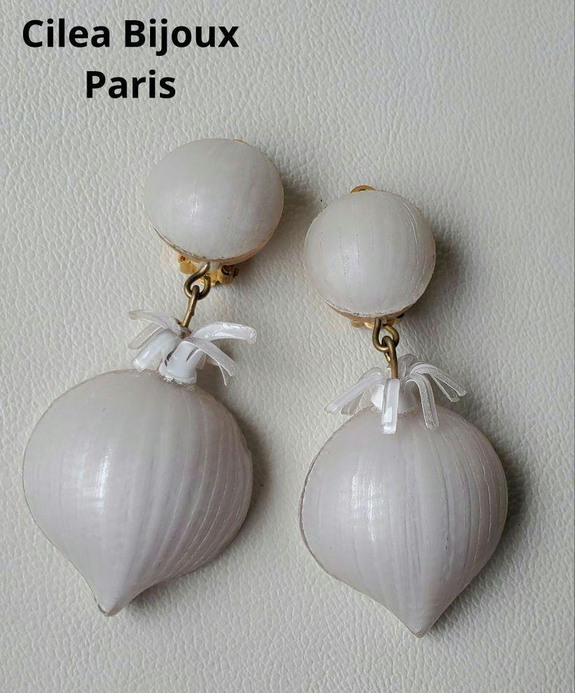 Cilea Bijoux Paris ボタニカル ドロップイヤリング ジュエリー