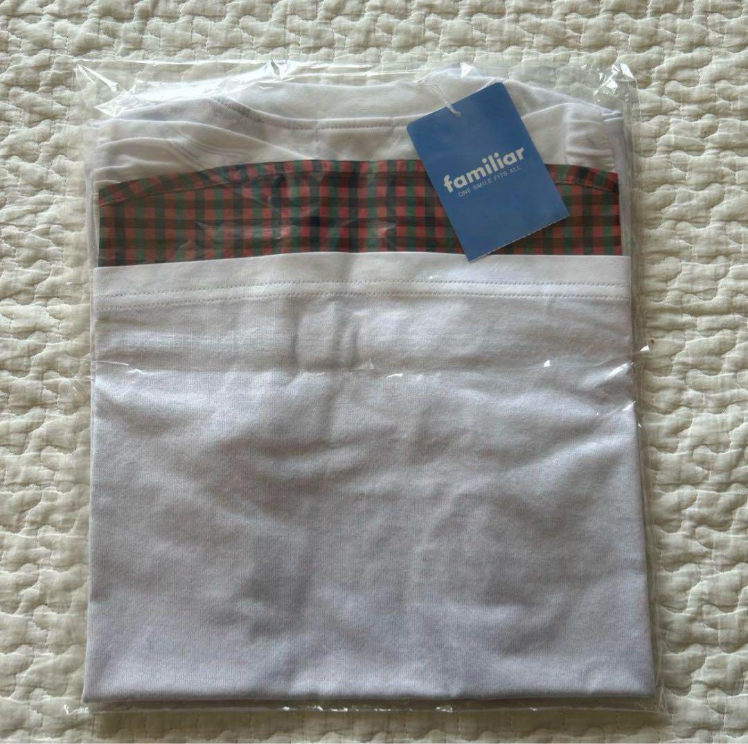 新品未開封】ファミリア familiar Tシャツ チェック 130cm