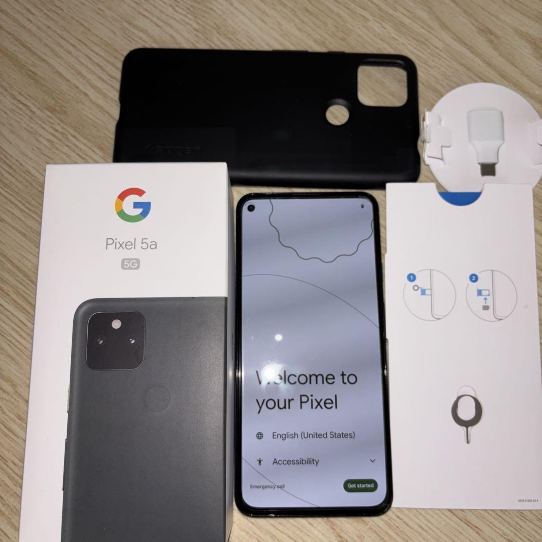 Google Pixel 5a 本体 カバー付き ソフトバンク - メルカリ