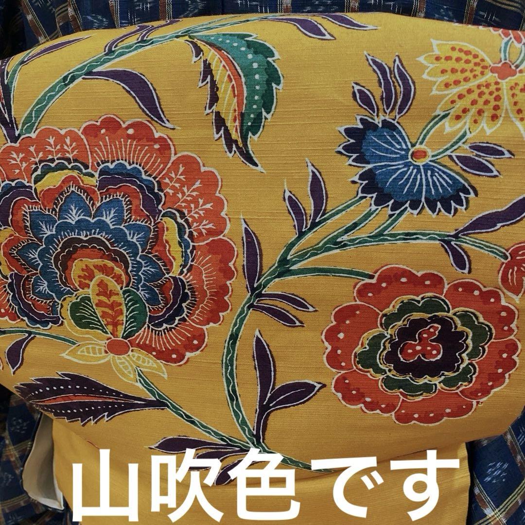 琉球首里手結絣-手縞(てぃしま)着物と紬紅型帯 - メルカリ
