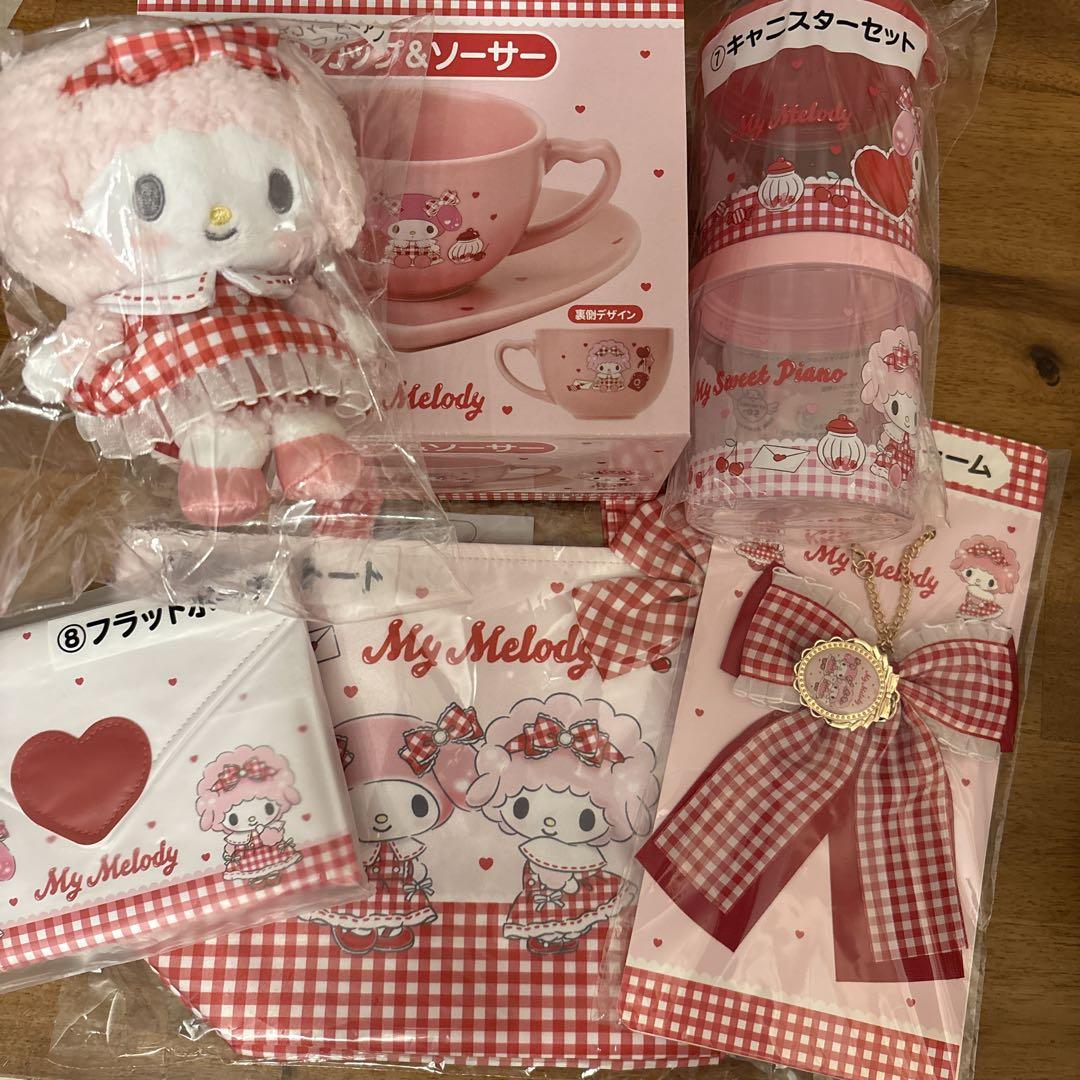 E*☆様 マイメロディ マイスウィートピアノ 一番くじ 6点セット マイメロディ マイスウィートピアノ 一番くじ 6点セット - メルカリ