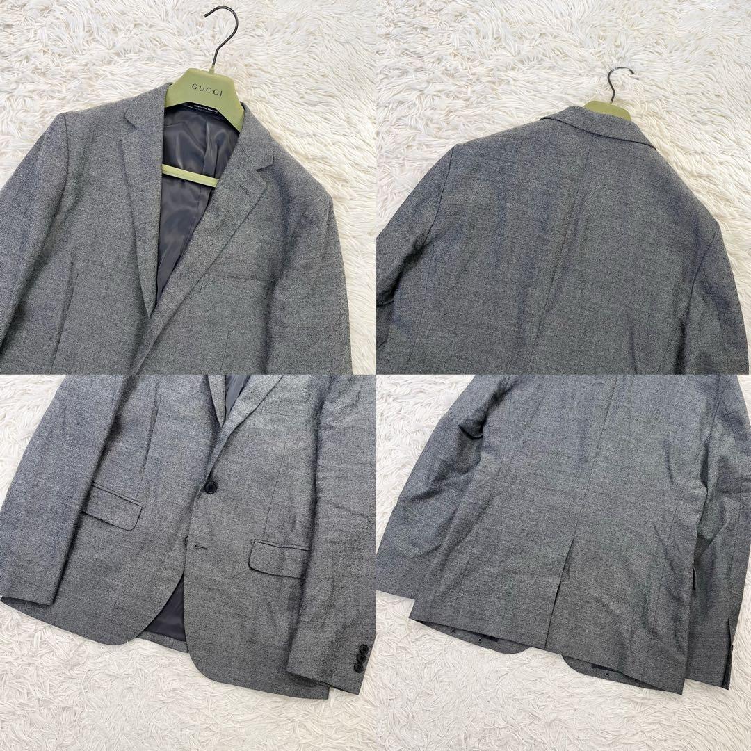 ✨美品✨グリーンレーベルリラクシング　スーツ　セットアップ　総裏　グレー　Ｌ