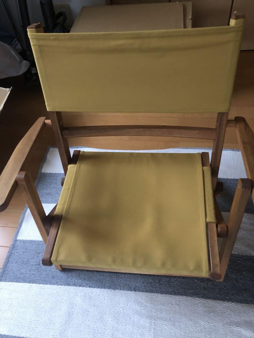 チェア　2脚　木製　キャンプ　アウトドア　折りたたみ　ニトリ