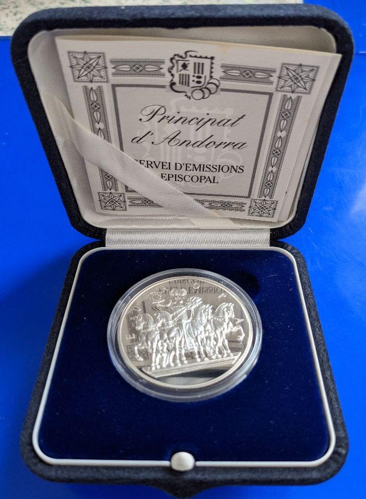 アンドラ公国 10ディナール銀貨（EUROPA）1998年