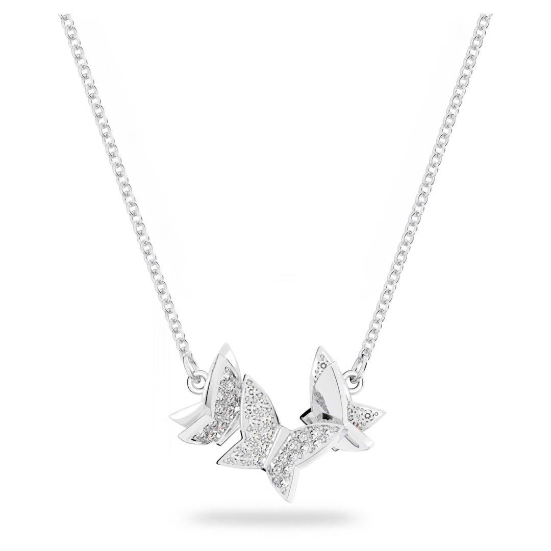 SWAROVSKI Lilia 蝶 ネックレス シルバー 箱なし