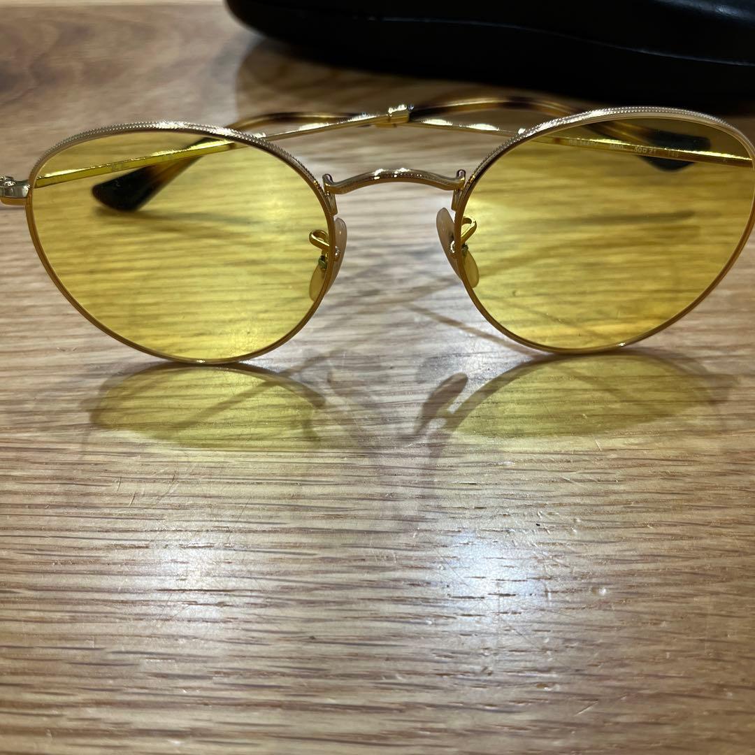 Ray-Ban イエローレンズ ラウンドサングラス