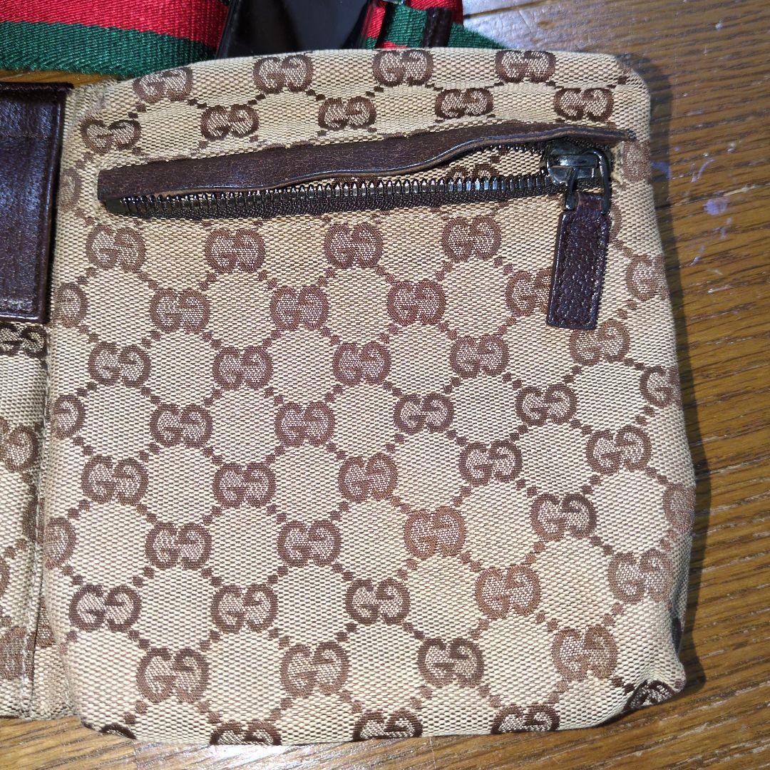 ◆GUCCI　GGパターン　ボディバッグ　ウエストポーチ　希少◆