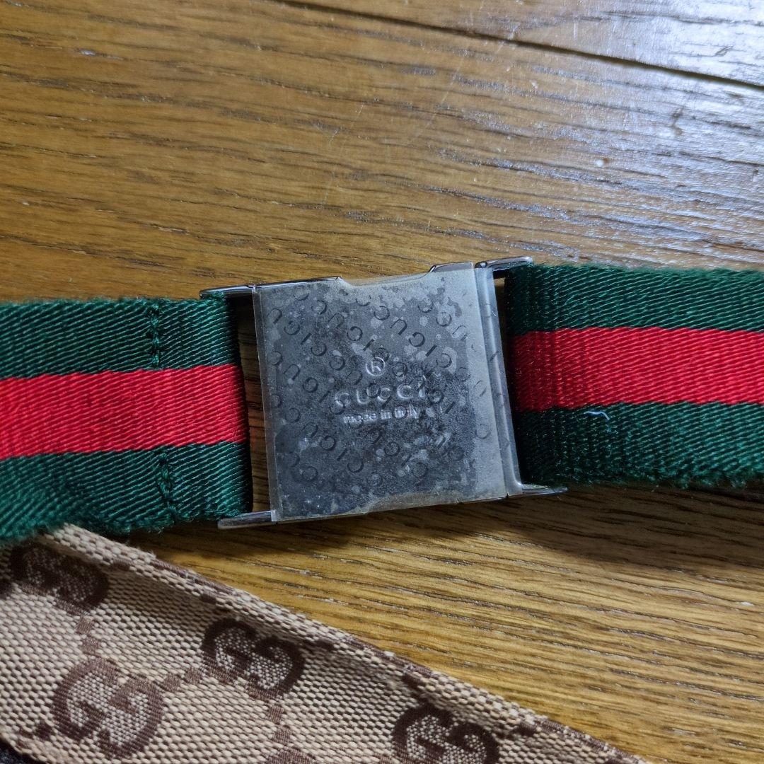 ◆GUCCI　GGパターン　ボディバッグ　ウエストポーチ　希少◆