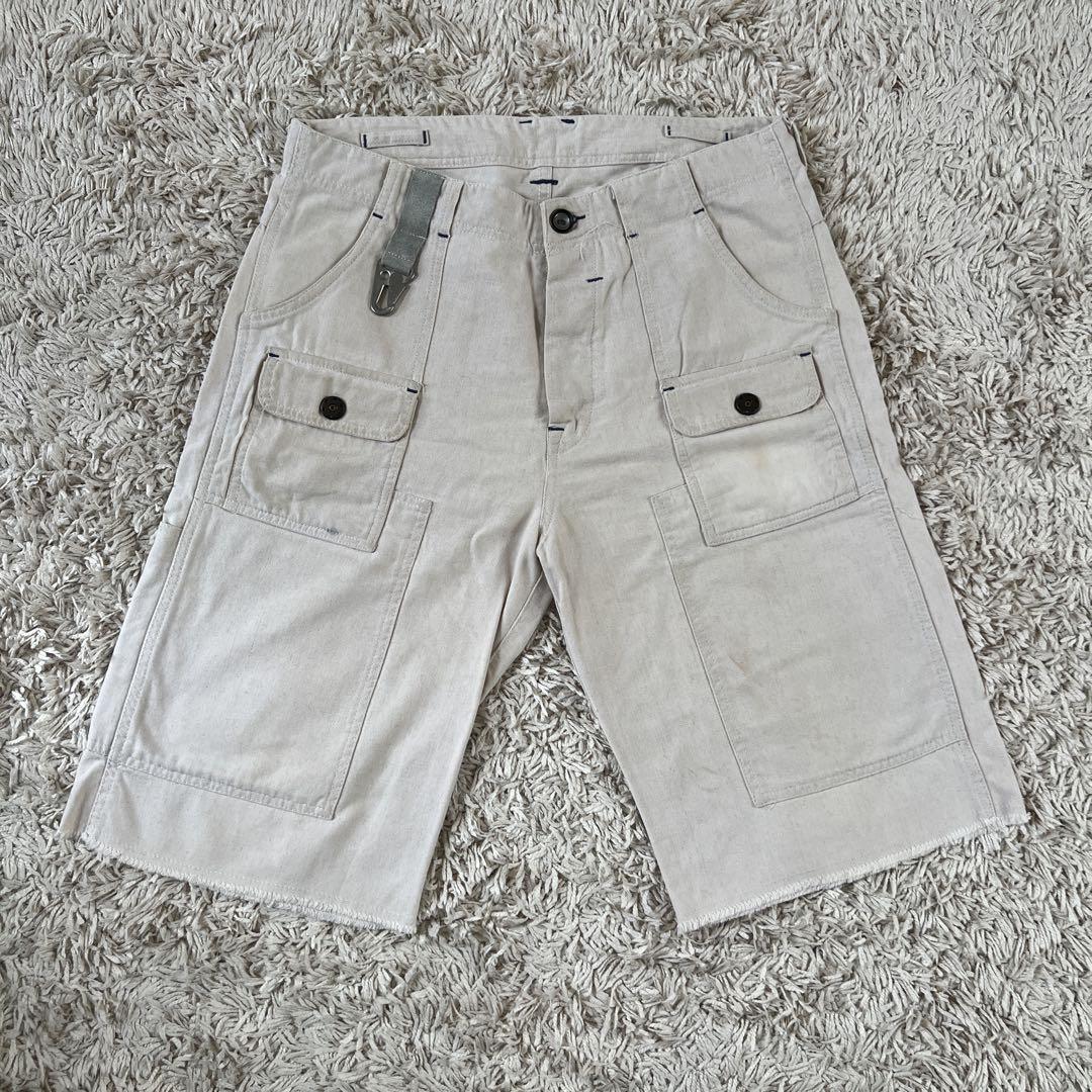 新品未使用　DIESEL ディーゼル　ホワイト ハーフパンツ　29インチ　Lパンツ