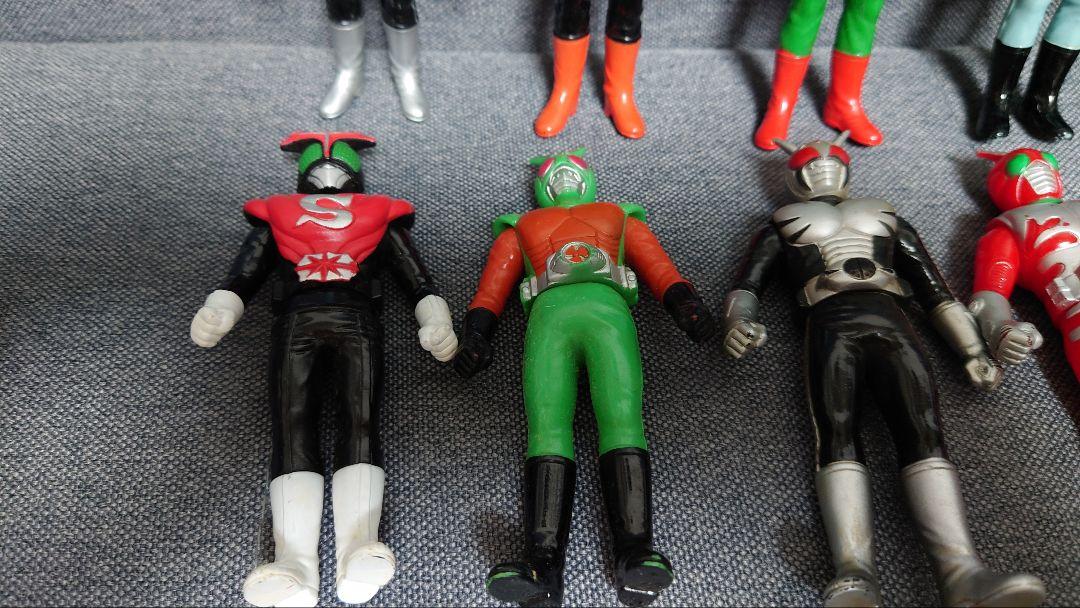 栄光の10人ライダー　仮面ライダー　昭和ライダーソフビセット