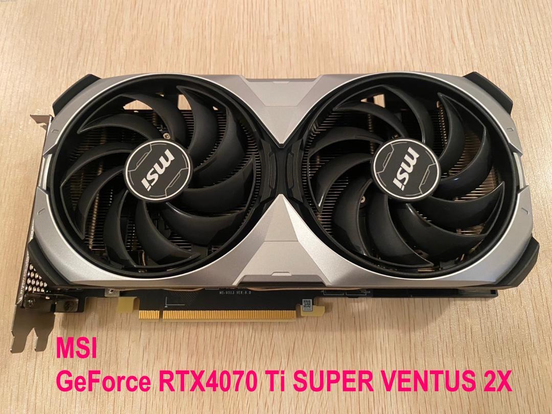 グラフィックボード・グラボ・ビデオカード MSI GeForce RTX 4070 Ti SUPER VENTUS 2X