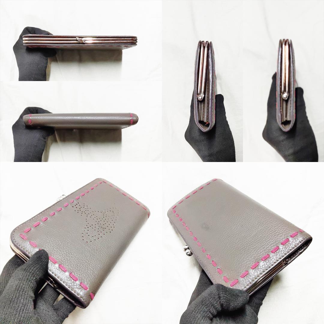 ヴィヴィアン がま口 長財布 パンチング ドット vivienne オーヴ