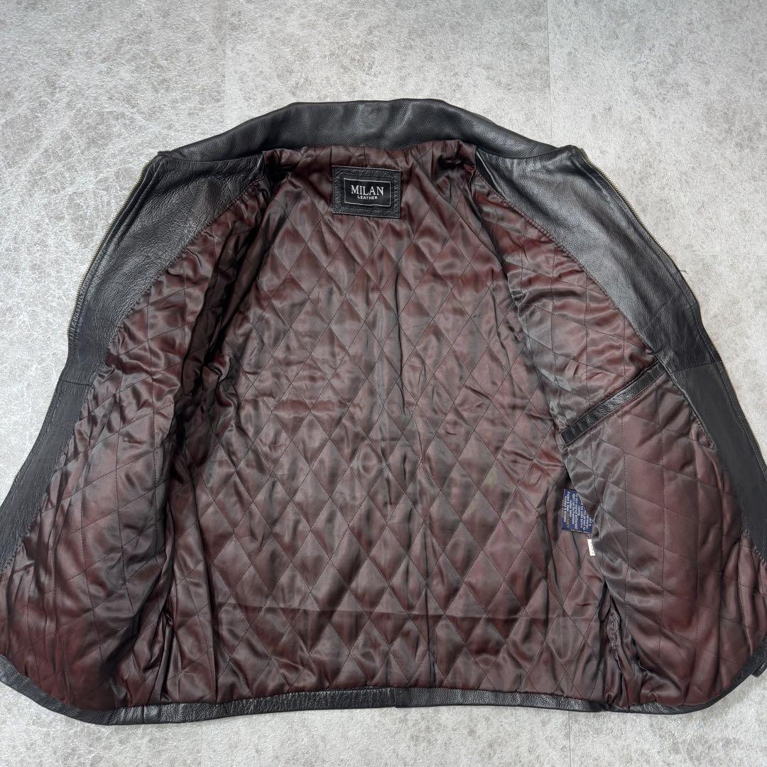 ジャケット・アウター 90s vintage MILAN LEATHER tracker jacket 90s vintage MILAN LEATHER tracker jacket