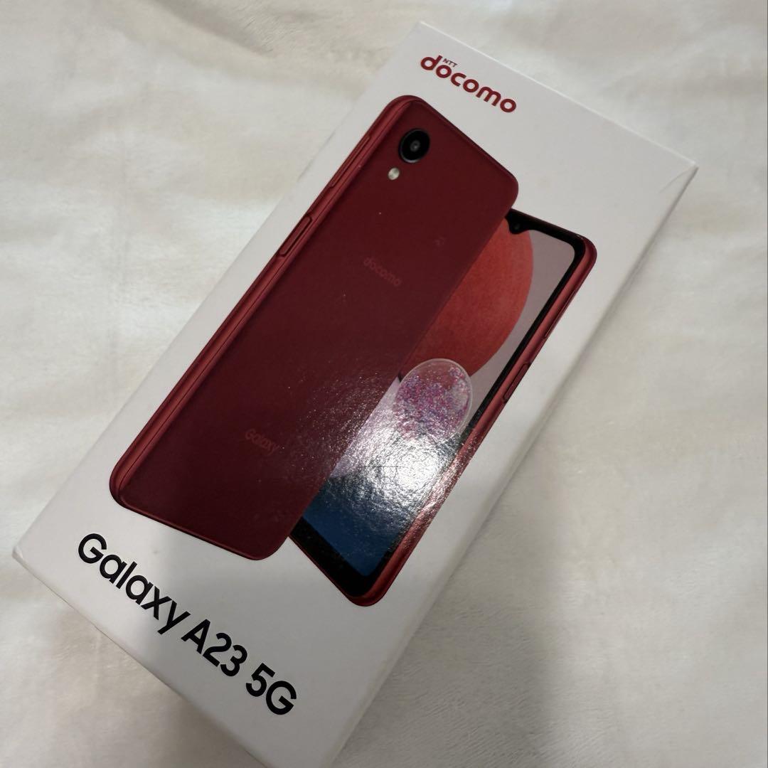 Galaxy A23 5G docomo レッド　バッテリー80%以上