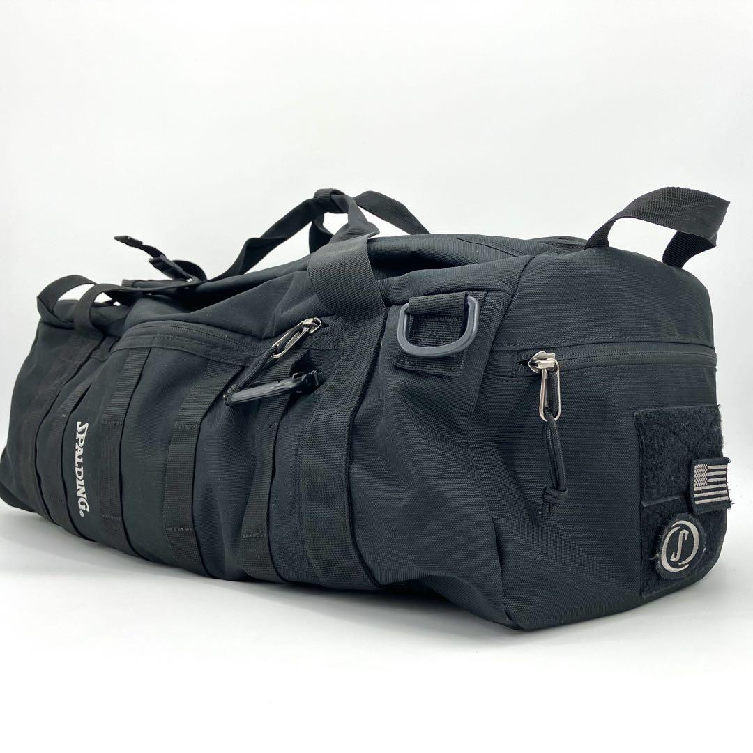 【美品✨】スポルディング コマンダーダッフル 3way リュック バスケット 黒