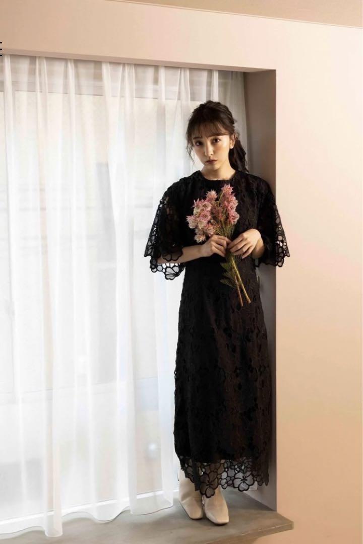 ロージールーチェ♡FLOWER LACE DRESS