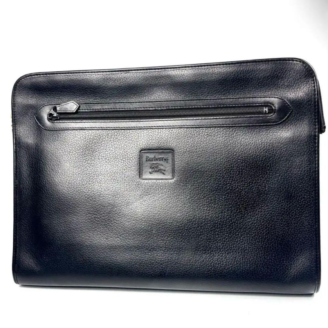 【美品✨️】Burberrys セカンドバッグ 黒 ノバチェック A4対応