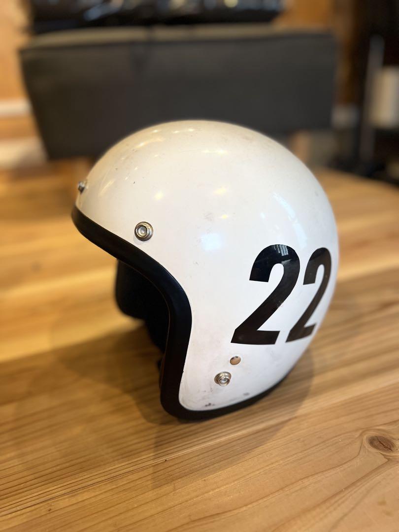 内装加工済 SHOEI D-3 WHITE 62cm アメリカン ヘルメット