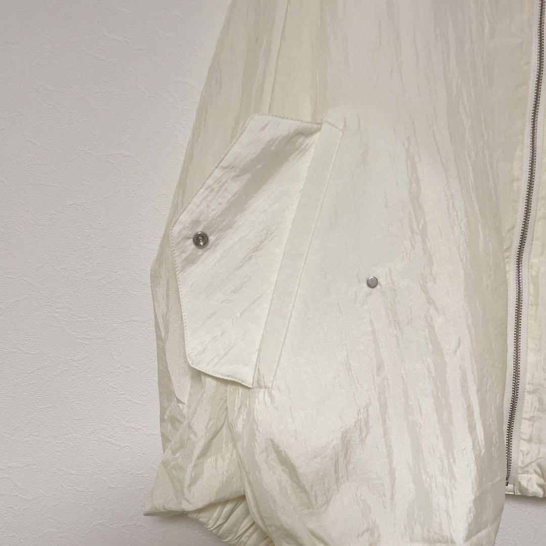 秋冬 CITEN シテン ギャザースリーブ ビッグブルゾン ホワイト 完売品