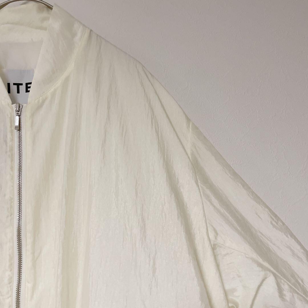 秋冬 CITEN シテン ギャザースリーブ ビッグブルゾン ホワイト 完売品