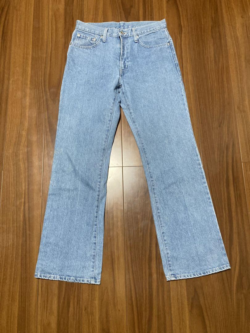 OLDユニクロ激レア　日本製　デニムパンツ　ライトブルー　ウエスト79