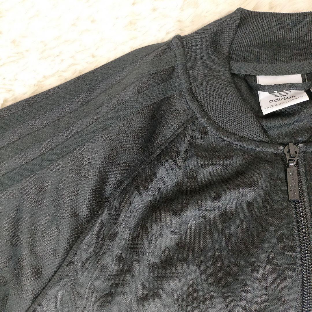 adidas アディダス モノグラム トレフォイル総柄 トラックジャケット XL 美品】adidasアディダス トラックジャケット トレフォイル