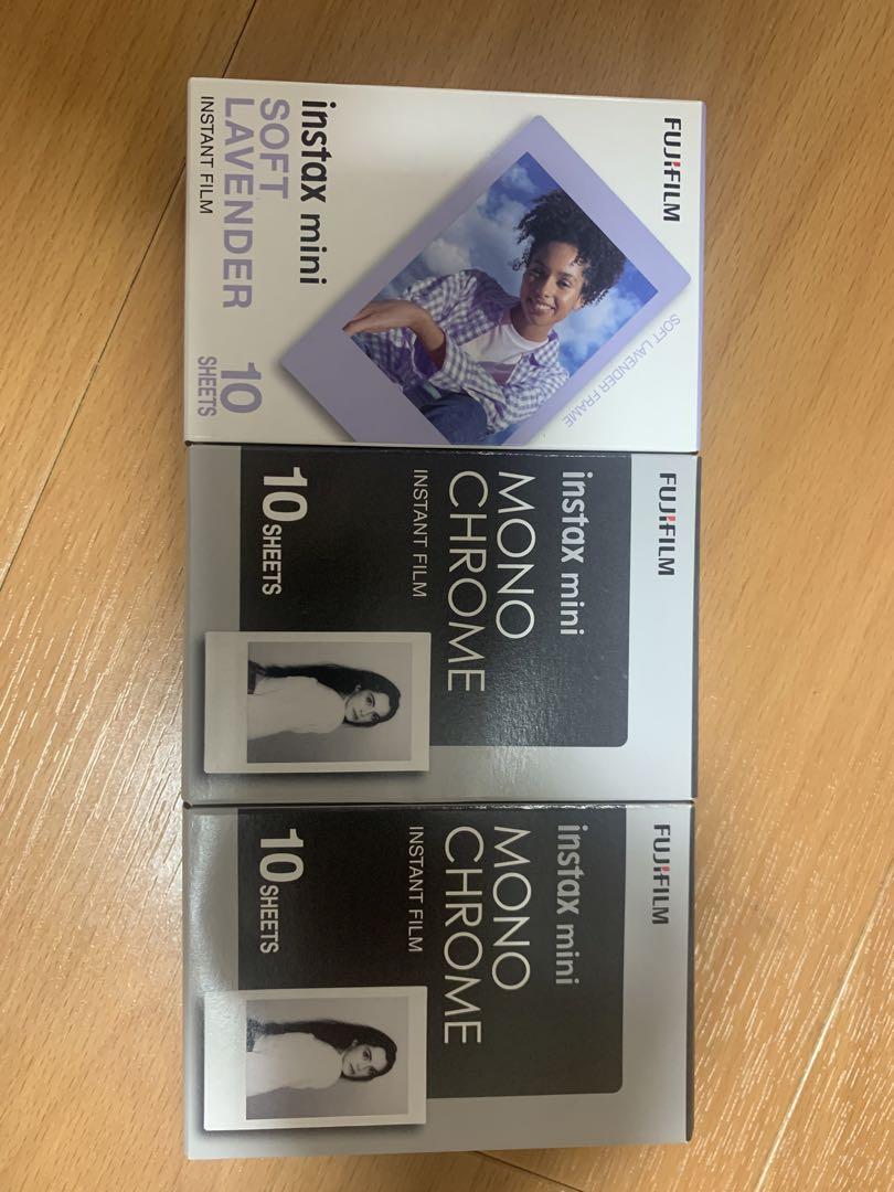 instax mini Soft Lavender & Mono Chrome