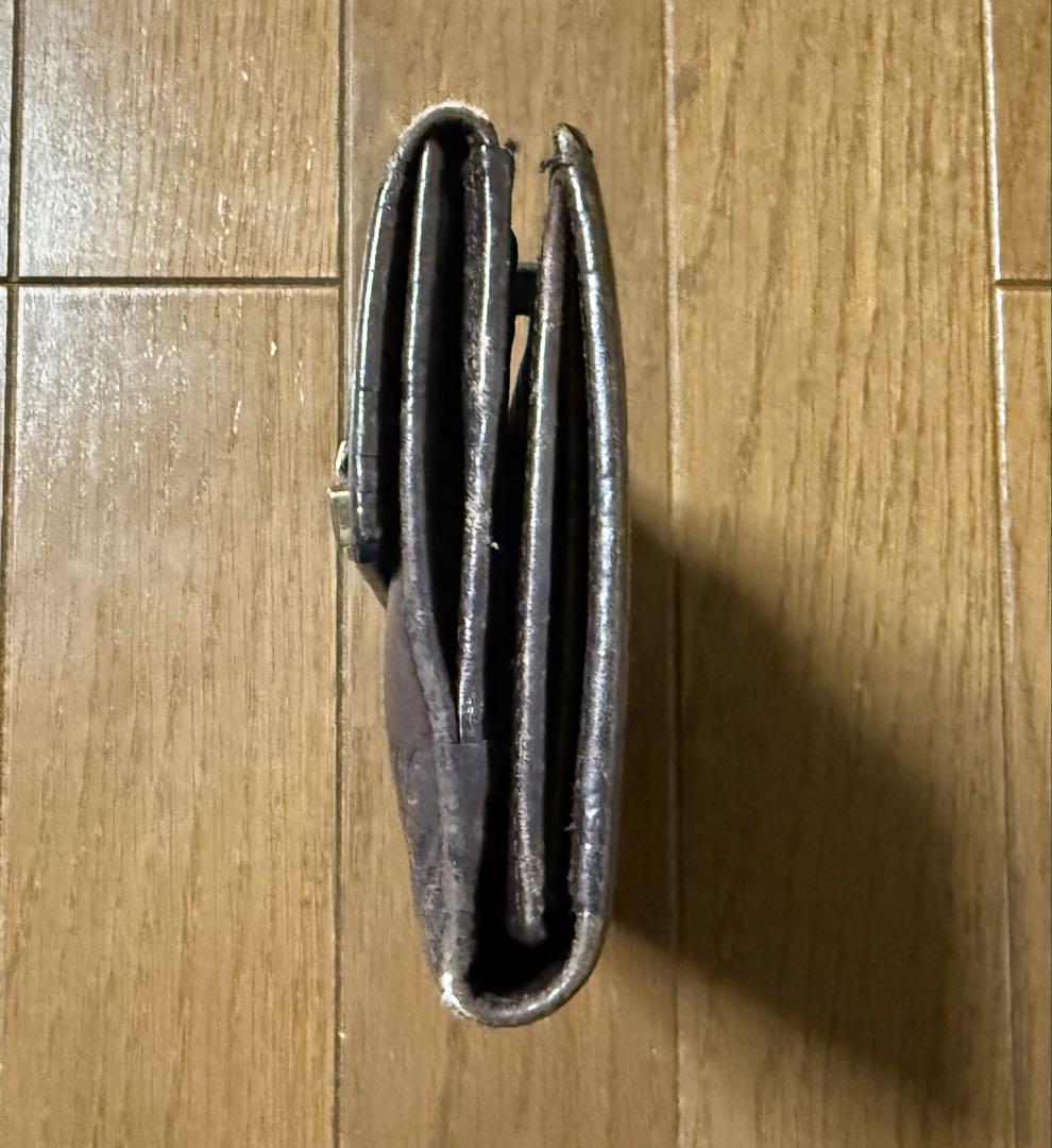 GUCCI 二つ折りWホックリボン長財布 ブラウン 希少 小物