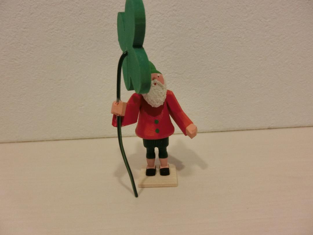 ドイツ製　Bettina Franke　クリスマスの小人と四葉のクローバー