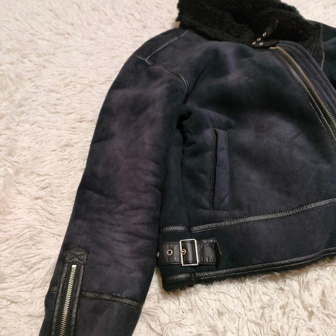 Archive Y2K フェイクムートン ライダースジャケット EDWIN ボア