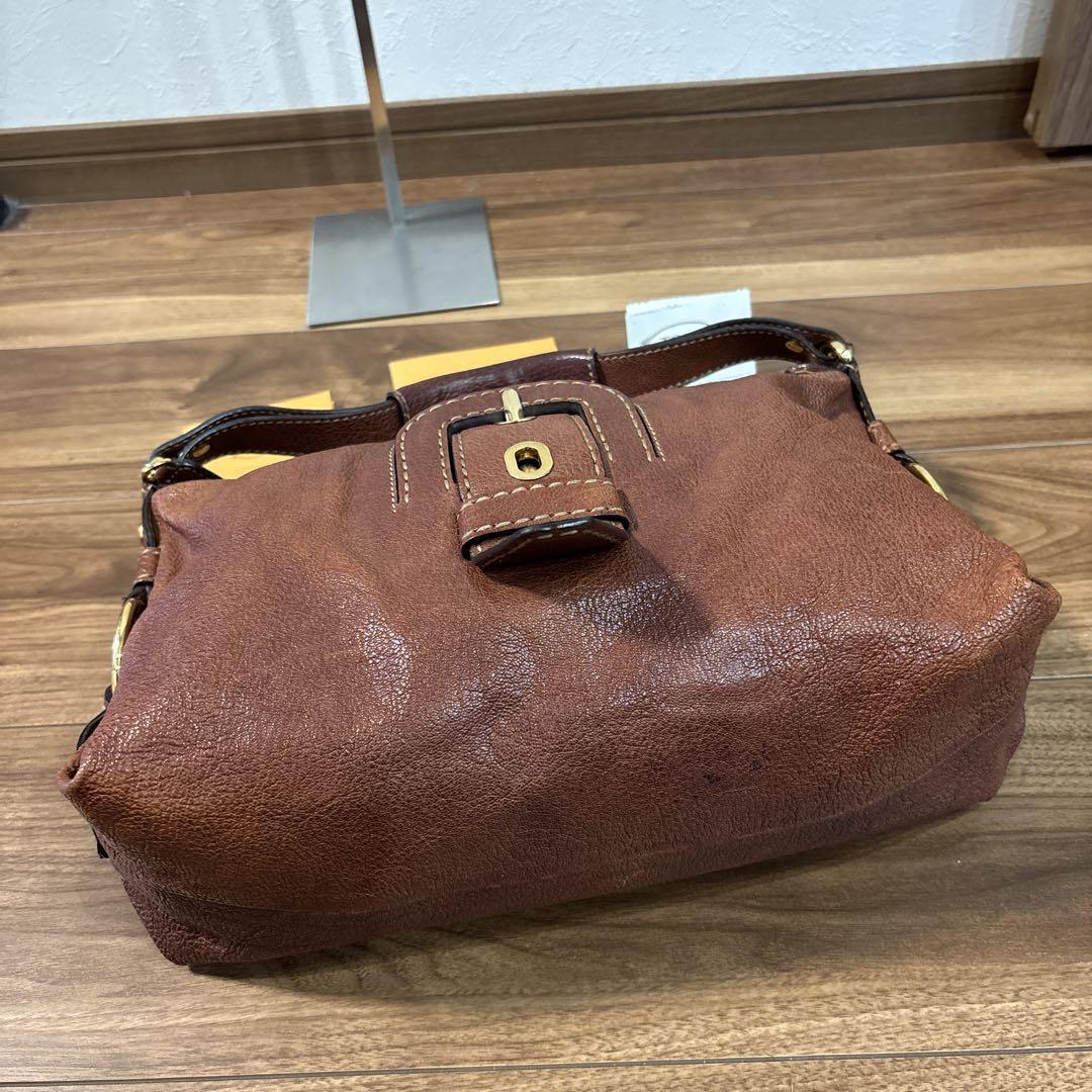 【美品】TOD’S トッズ レザー 本革製 ハンドバッグ ギャランティー付