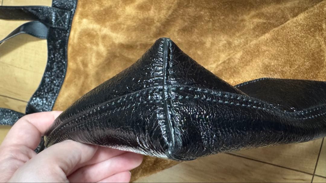 GUCCI インターロッキング　ショルダートートバッグ　スウェードレザー　大容量