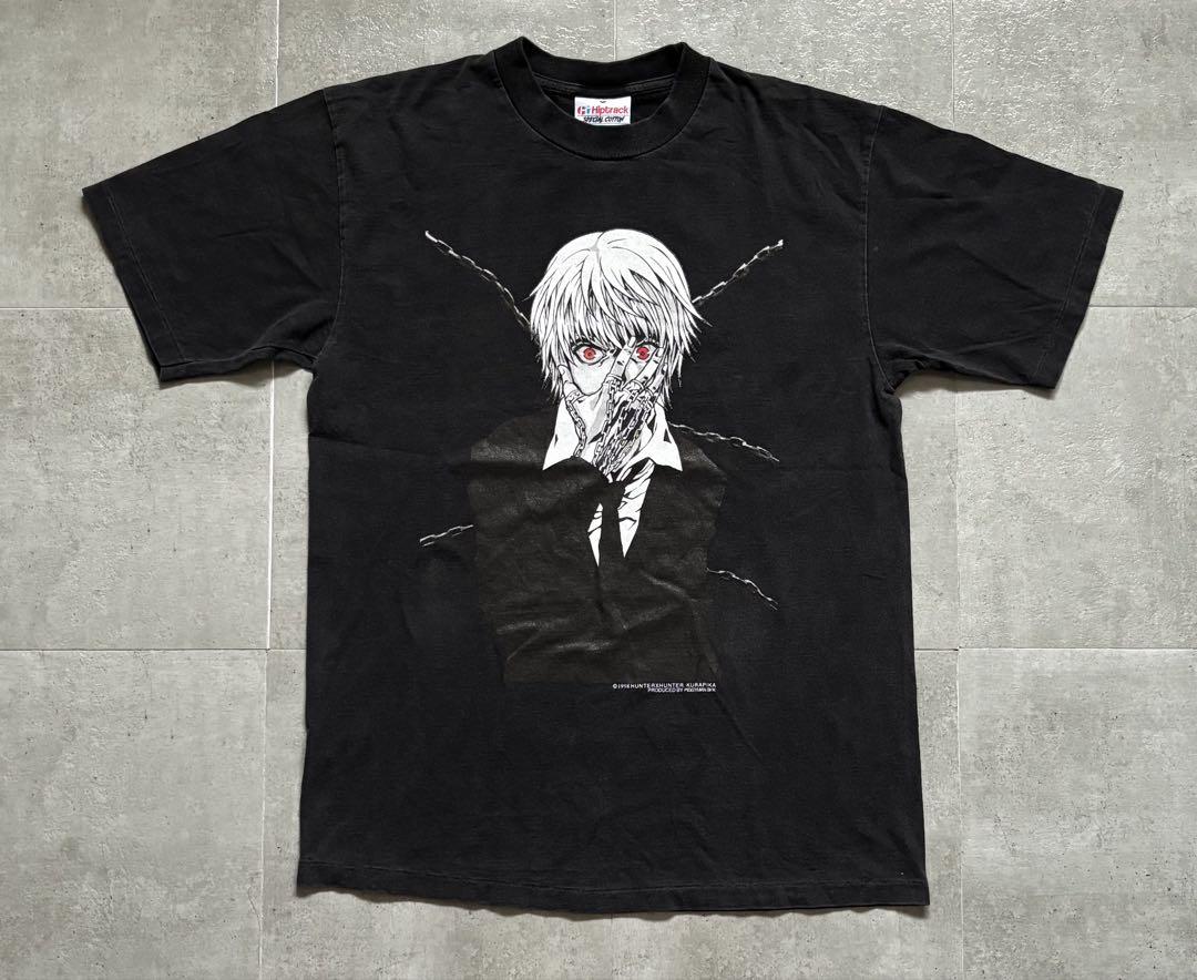 90s クラピカ　HUNTER×HUNTER Tシャツ　フェード　デザイン◎