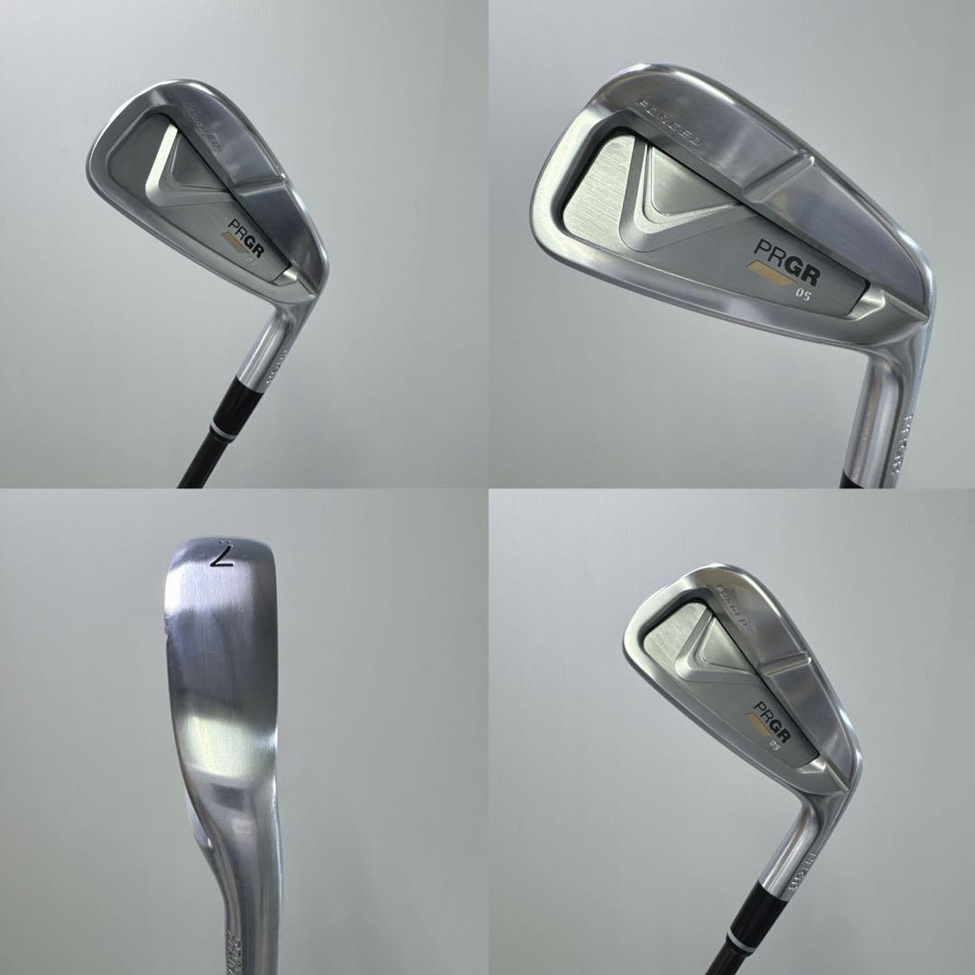 美品 PRGR 05 7番単品アイアン 2021純正カーボン SR メンズ 右