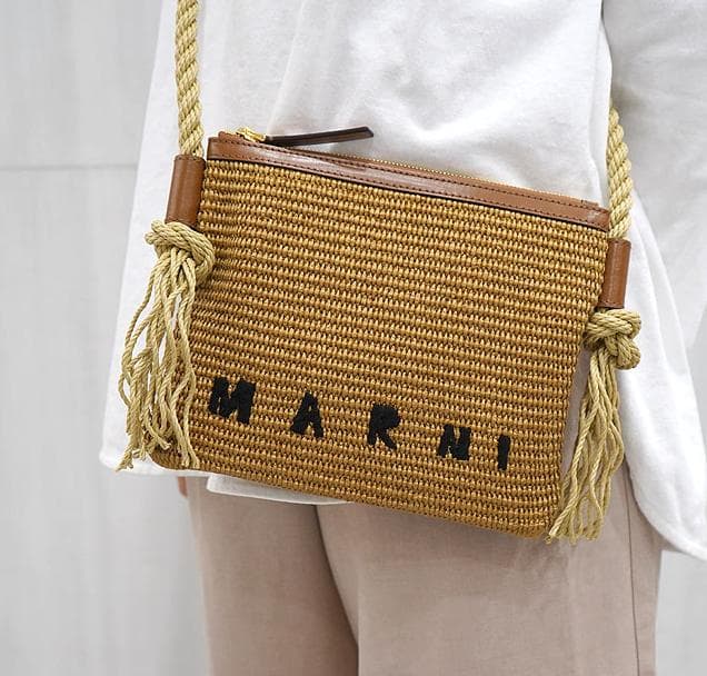 新品未使用】MARNI マルニ ショルダーバッグラフィア ポシェット | www