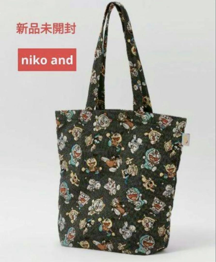 新品　ニコアンド　藤子・F・不二雄　ドラえもん　刺繍　トートバッグ　90周年記念