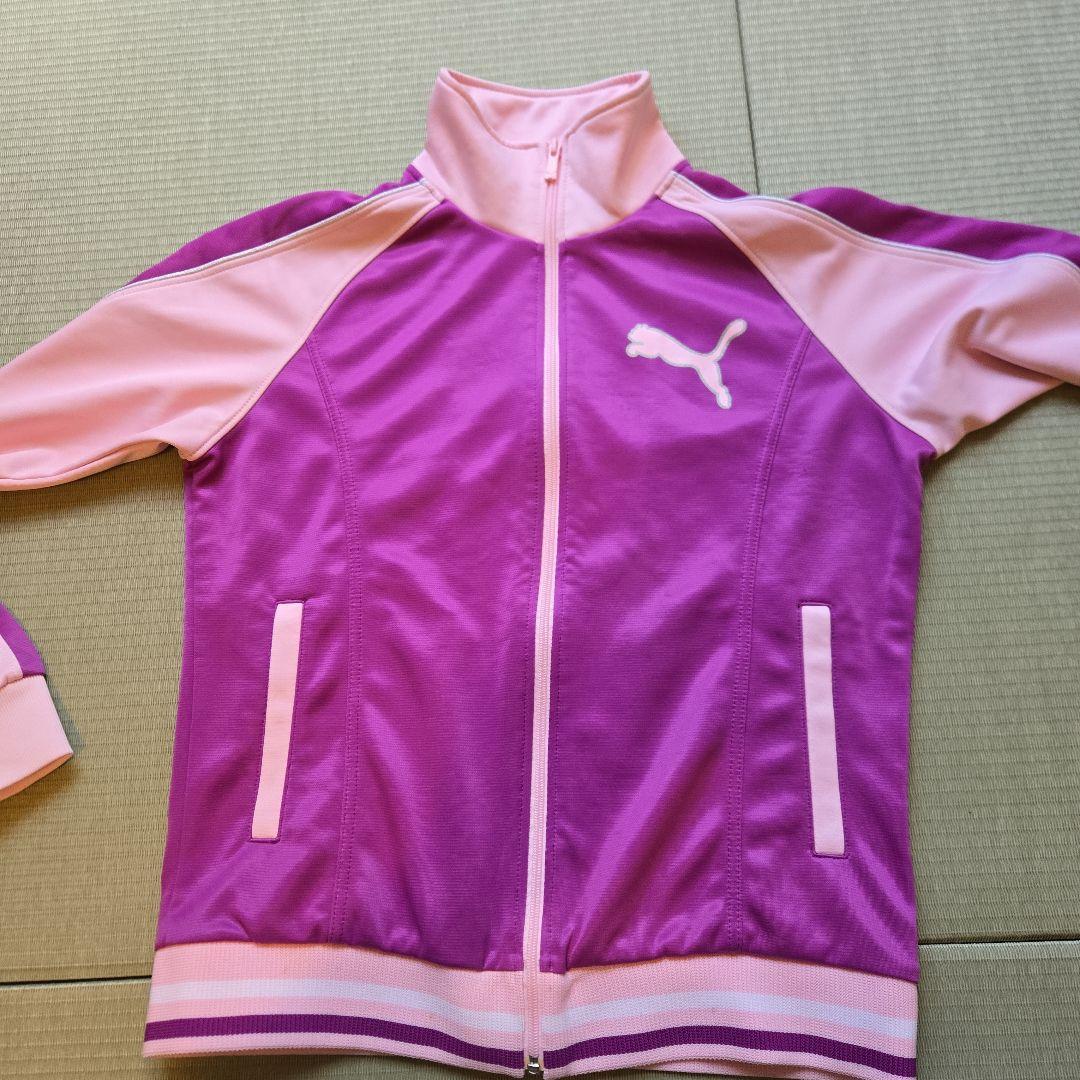 PUMA - PUMA ジャージピンク　上下セット PUMA - プーマ ジャージ 上下セット ピンク×ホワイトの通販 by