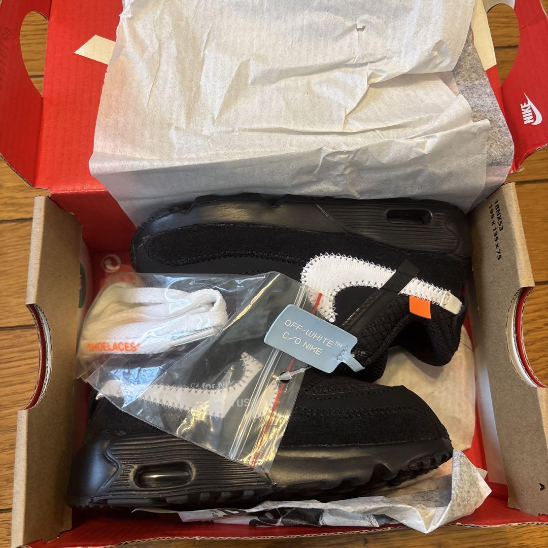 NIKE OFF-WHITE AIR MAX 90 TD オフホワイト 13cm