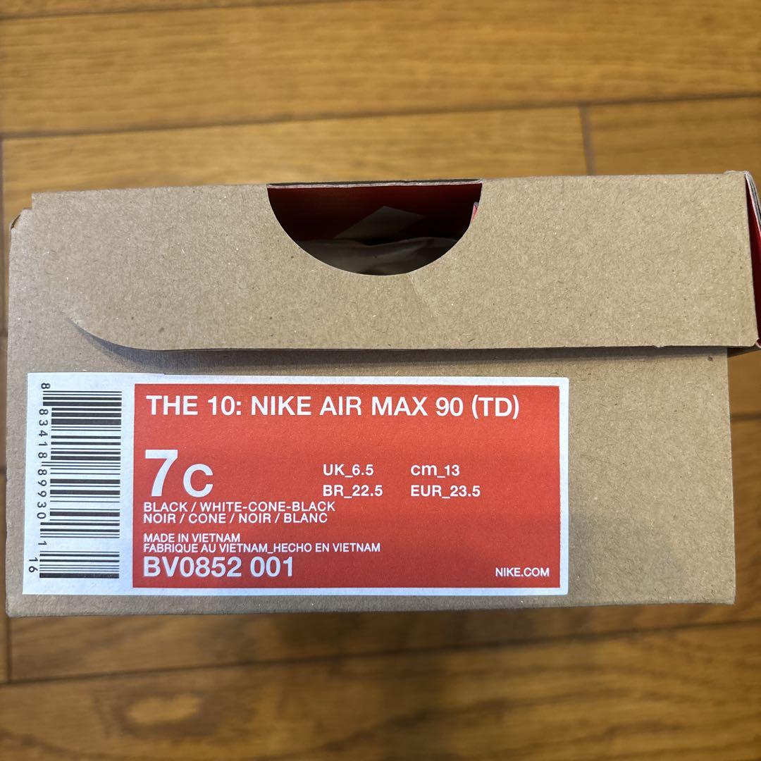 NIKE OFF-WHITE AIR MAX 90 TD オフホワイト 13cm