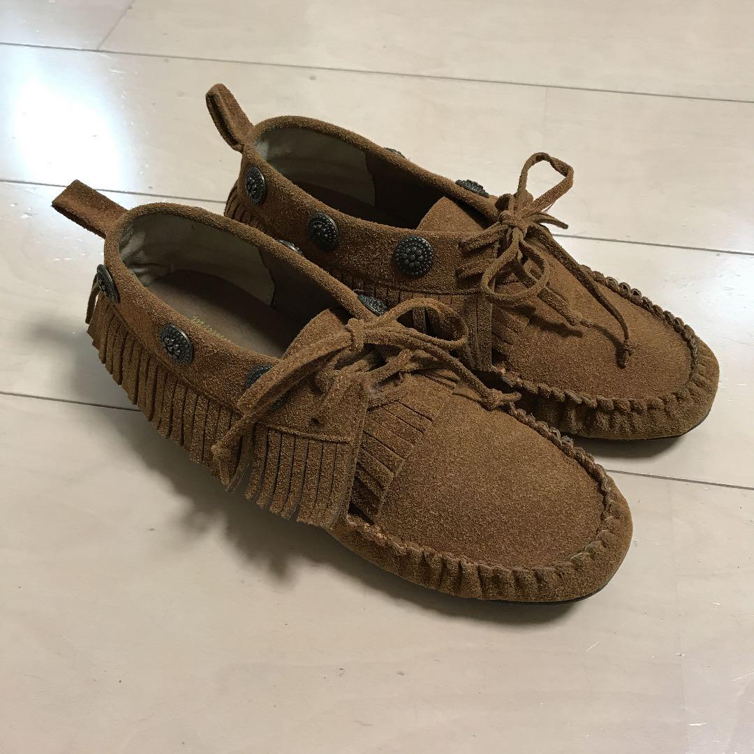 フリンジ付きモカシン