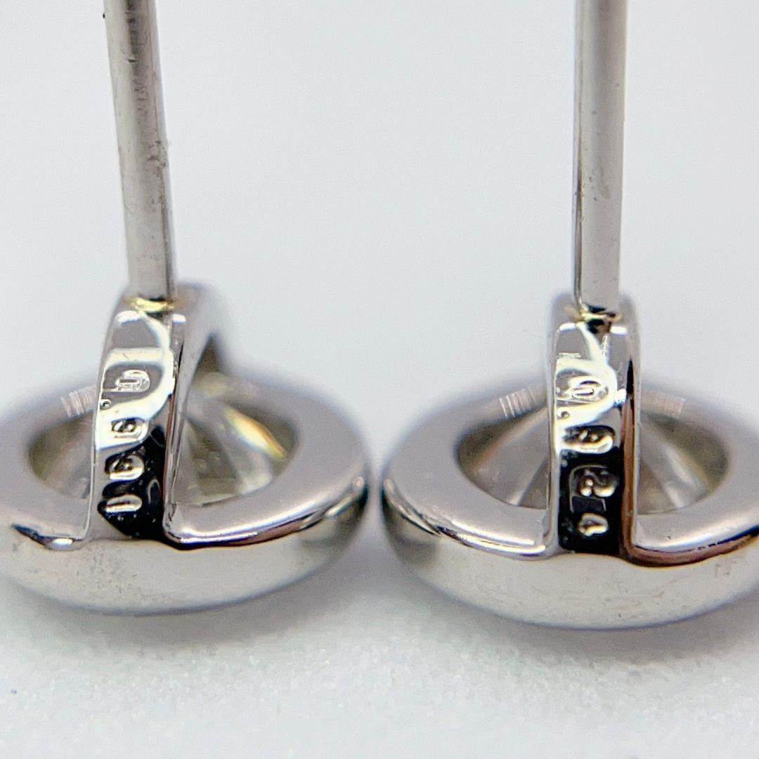 Tキラキラ 計0.6ct  天然ダイヤモンドピアス  フクリン 覆輪  一粒