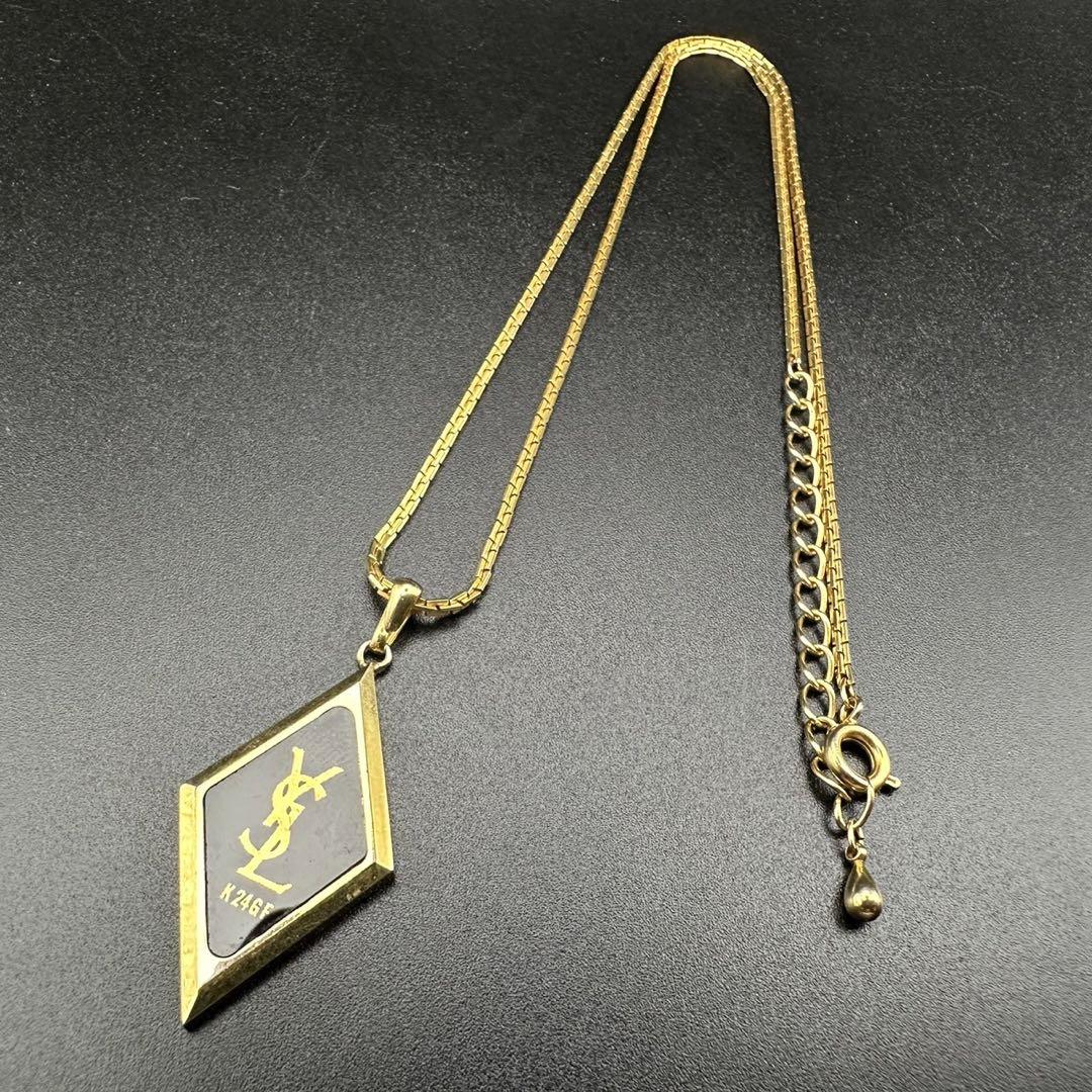 希少 美品 YVES SAINT LAURENT イヴ・サンローラン ネックレス