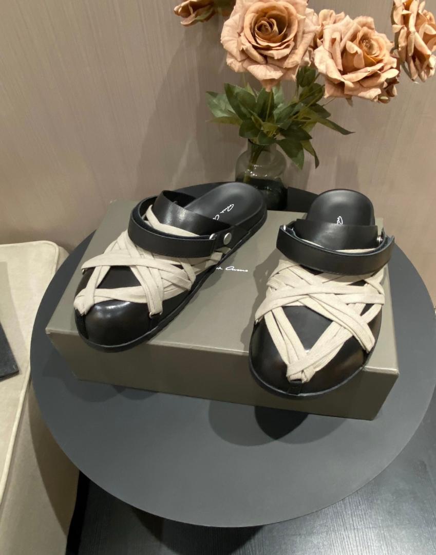 rick owens megalce mule granola スリッパ - メルカリ